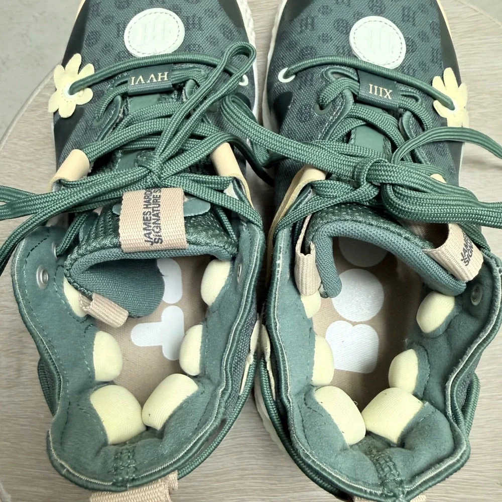 Adidas‎ James Harden Vol 6 Sz 5.5 Womens Floral Flower Green Basketball Sneaker